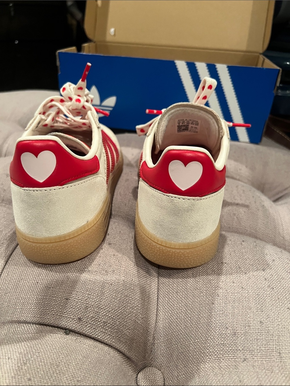 Adidas Handball Spezial valentines heart Sneakers sz 8 - Picture 9 of 12